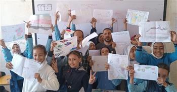 قصر ثقافة المنيا ينظم ورشة لتعليم مهارات الرسم والتلوين للأطفال