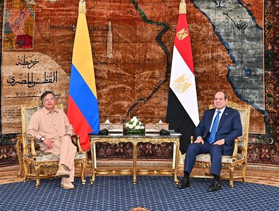 الرئيس السيسي يستقبل رئيس كولومبيا