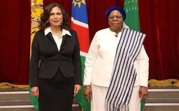 سفيرة مصر في ويندهوك تقدم أوراق اعتمادها إلى رئيسة جمهورية ناميبيا