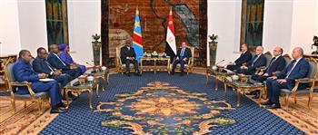 الرئيس السيسي يستقبل رئيس جمهورية الكونغو الديمقراطية