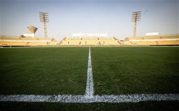 ملعب المقاولون العرب يتزين لاستضافة مباراة الأهلي وكهرباء الإسماعيلية