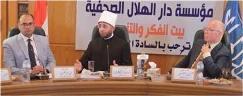 صالون دار الهلال.. وزير الأوقاف: «العمل والبناء من جوهر الدين.. والتدين لا يعني ترك الحِرَف» (فيديو)