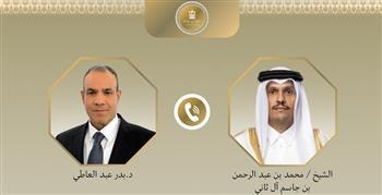 وزير الخارجية ونظيره القطري يؤكدان أهمية البناء على الزخم الذي تحقق عقب طرح خطة "ترامب" لوقف حرب غزة