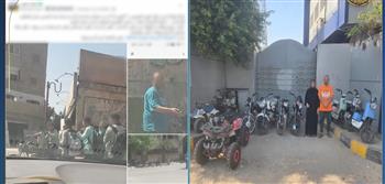 القبض على المتهمين بتأجير دراجات نارية وكهربائية لطلبة المدارس بدون رخص في إمبابة