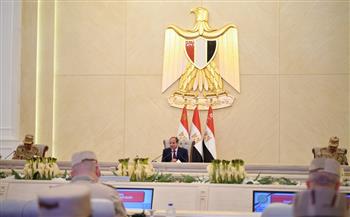 الرئيس السيسى يترأس اجتماع المجلس الأعلى للقوات المسلحة بالكيان العسكري