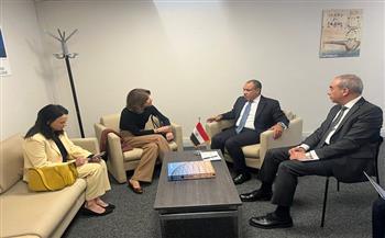 وزير الخارجية يلتقي بالمندوبة الدائمة للبرازيل لدى اليونسكو 