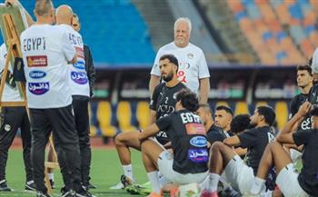 منتخب مصر يختتم تدريباته قبل السفر للمغرب لمواجهة جيبوتي بتصفيات المونيال