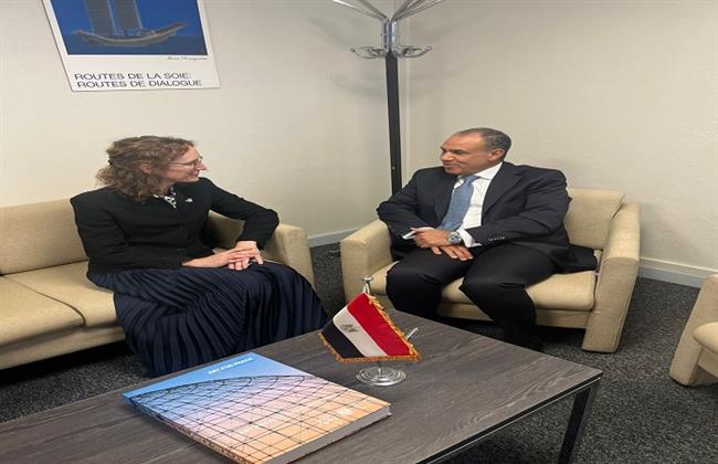  وزير الخارجية يلتقي المندوبة الدائمة للوكسمبورج لدى اليونسكو والرئيس الحالي لمجموعة الدول الغربية