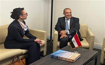 وزير الخارجية يلتقي المندوبة الدائمة لجمهورية مولدوفا لدى اليونسكو والرئيس الحالي لمجموعة دول شرق ووسط أوروبا
