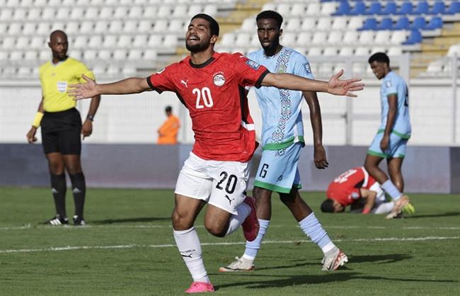 تصفيات كأس العالم.. منتخب مصر يسجل الهدف الأول في مرمى جيبوتي