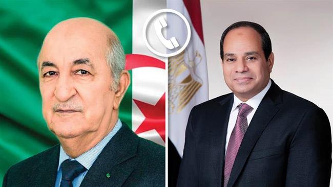 الرئيس السيسي يبحث هاتفيا مع نظيره الجزائري سبل مواصلة تعزيز العلاقات الثنائية بين البلدين