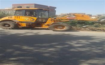 تنفيذ حملات نظافة وإزالة تعديات وتوسعة طرق بقرى مركز ببا