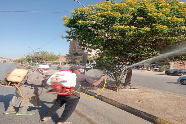 جهود الوحدة المحلية لمركز ومدينة بني سويف في ملفات النظافة والتعديات ومتابعة الخدمات  