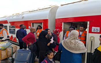 السكة الحديد تسيّر الرحلة الثلاثين لنقل الأشقاء السودانيين ضمن مشروع "العودة الطوعية"