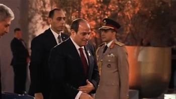 وصول الرئيس السيسي إلى المتحف المصري الكبير