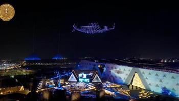 "مركب الملك خوفو ورأس توت عنخ أمون".. عروض بالهولوجرام تبهر الحضور في افتتاح المتحف الكبير