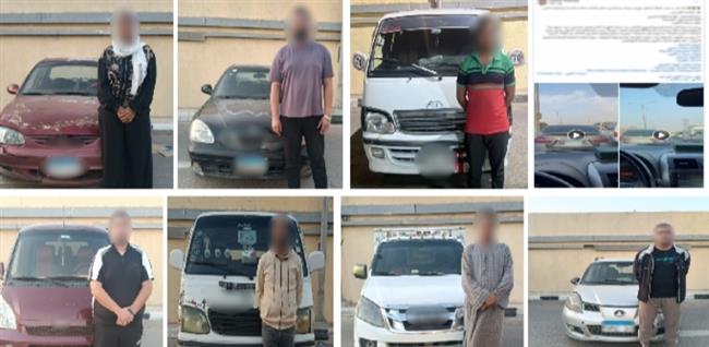  ضبط 7 أشخاص بتهمة السير عكس الاتجاه معرضين المواطنين للخطر بالجيزة 