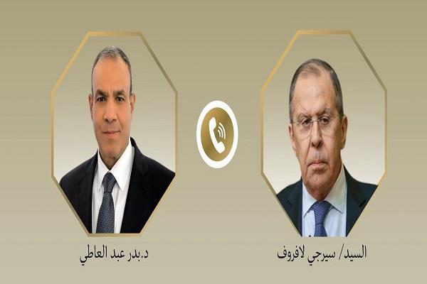 وزير الخارجية ونظيره الروسي يبحثان هاتفيًا ترتيبات عقد المؤتمر الروسي الإفريقي بالقاهرة