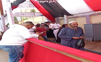 إقبال كثيف من الناخبين في لجان الجيزة بانتخابات مجلس النواب