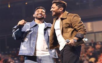 تامر حسني وأحمد سعد يتألقا في حفلهما بألمانيا