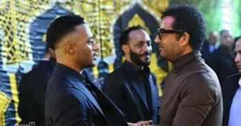 نجوم الفن يودعون والد محمد رمضان.. وحضور كبير فى العزاء 