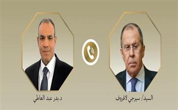 وزير الخارجية ونظيره الروسي يبحثان هاتفيًا ترتيبات عقد المؤتمر الروسي الإفريقي بالقاهرة