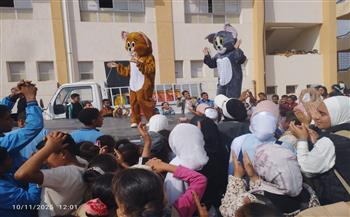 ورش إبداعية وفقرات ترفيهية للأطفال.. قصور الثقافة تختتم أنشطة القافلة الثقافية بقرية بنجر 28 بمطروح 