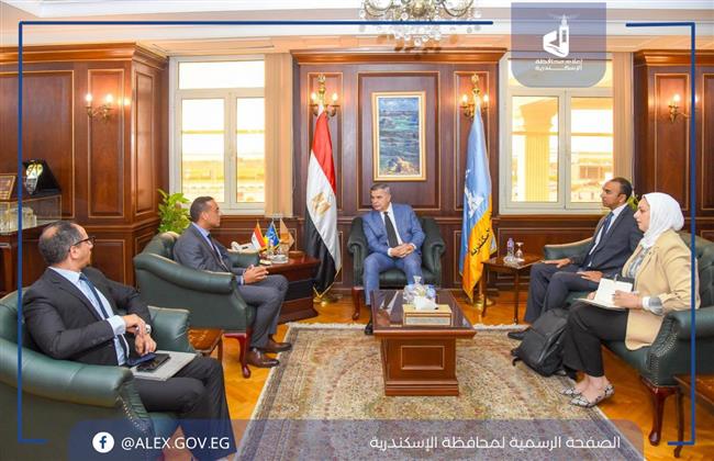 محافظ الإسكندرية يبحث مع مسئول أممي التعاون في مجالات التنقل الحضري المستدام والعمل المناخي