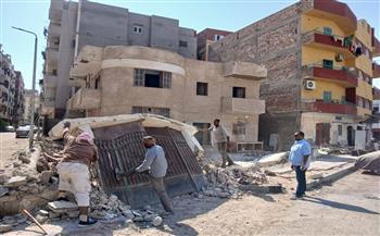 استمرار حملات إزالة التعديات على أملاك الدولة بحي شمال الغردقة