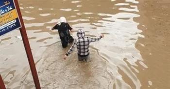 أمطار غزيرة على أنحاء دمياط ورفع درجة الاستعداد القصوى