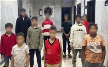 ضبط 14 شخصا لاستغلالهم 19 حدثا في أعمال التسول واستجداء المارة بالجيزة