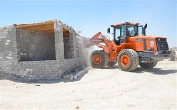 إزالة 16 حالة تعد على الأراضى وأملاك الدولة بالشرقية