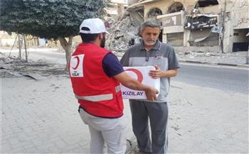 الهلال الأحمر التركي: مستمرون في دعم الأشقاء بغزة حتى تجاوز وضعهم الكارثي