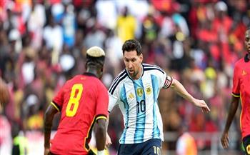 ميسي يقود الأرجنتين للفوز على أنجولا بثنائية نظيفة وديًا