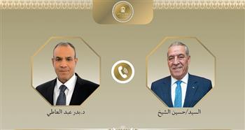 وزير الخارجية المصري يبحث مع حسين الشيخ مشروع قرار مجلس الأمن وإعمار غزة