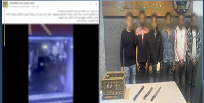 كشف ملابسات فيديو متداول لمشاجرة بالأسلحة البيضاء في المطرية