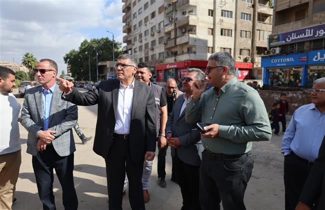 محافظ الجيزة يتفقد المسارات البديلة لمواقع أعمال مترو الهرم