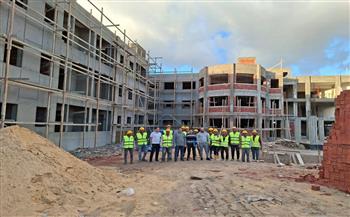 وفد وزارة الشباب يتابع أعمال التطوير بالمدينة الشبابية برأس البر 1