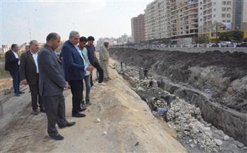 بنسبة تنفيذ 66%.. محافظ الغربية يتابع أعمال تطوير كورنيش محور محلة منوف بطنطا