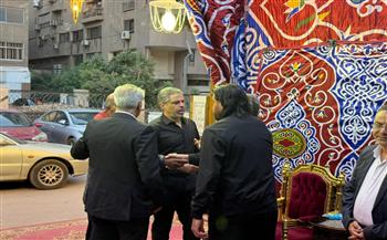 بمشاركة نجوم الرياضة.. معتمد جمال يشارك في عزاء محمد صبري