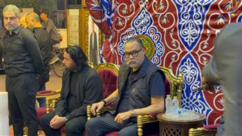لؤي دعبس يشارك في مراسم عزاء محمد صبري