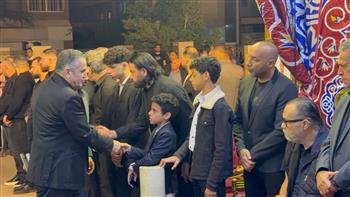 أيمن عبد العزيز يشارك في عزاء محمد صبري نجم الزمالك الراحل