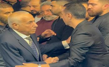 حسين لبيب يشارك في مراسم عزاء محمد صبري