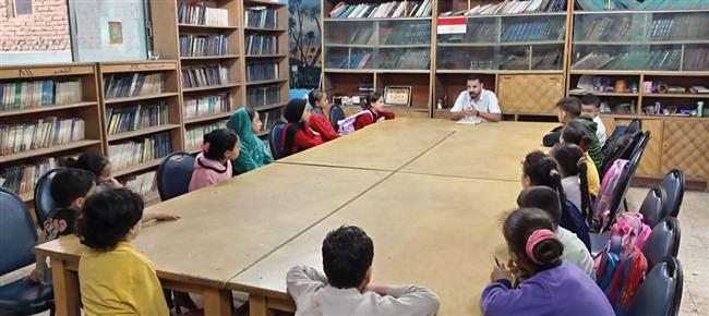 ورش حكي متنوعة بمكتبة الكوم الأحمر الثقافية