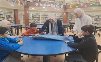 تنمية مهارات النظام عند الأطفال في ورشة تفاعلية بمكتبة مدينة نصر 