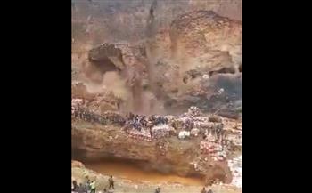 فيديو مرعب.. لحظة انهيار منجم في الكونغو على رؤوس العمال