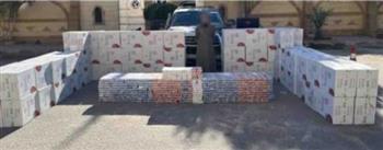 ضبط عاطل بحوزته 87 ألف عبوة سجائر مهربة ومجهولة المصدر