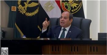 الرئيس السيسي: العمل الجاد بجميع القطاعات هو الضمانة لتحقيق التقدم للبلاد