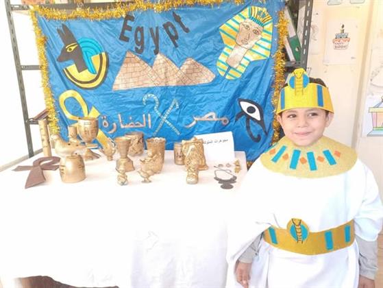 ورشة تفاعلية بعنوان الحضارة المصرية القديمة بمركز تنمية حلوان