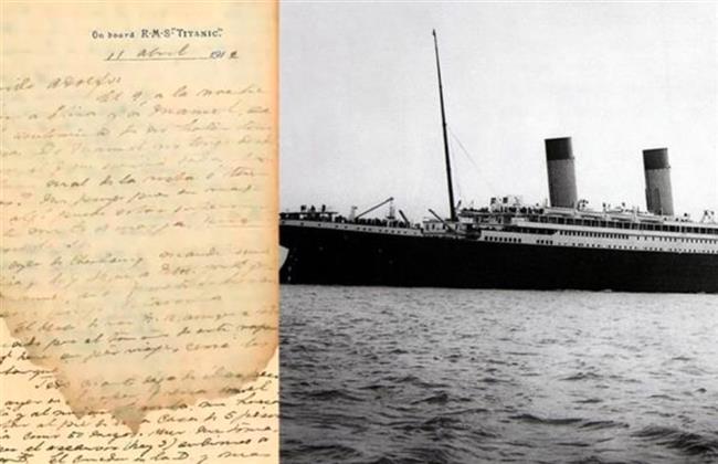 ساعة توقفت لحظة الغرق ورسالة.. مقتنيات "تايتانيك" في مزاد بريطاني (صور)